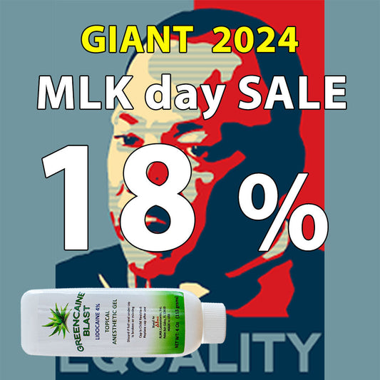 Martin Luther King Jr. Sale on Greencaine numbing cream